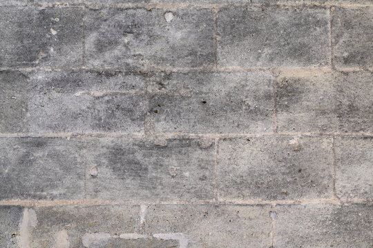 Fototapeta Wall stone grey brick wall home brickwork background breeze blocks wallpaper texture