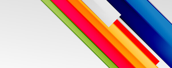 Multicolored lines background. Design template for business or technology presentations, internet posters or web brochure covers