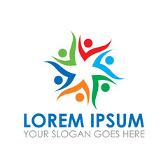 community vector , teamwork logo vector