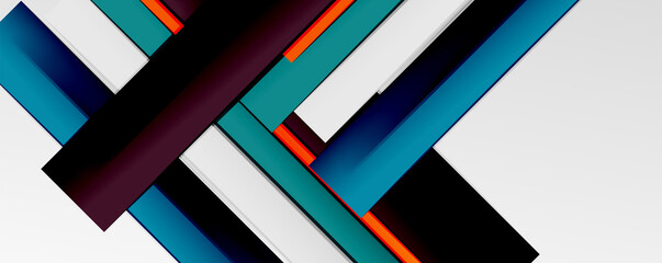 Multicolored lines background. Design template for business or technology presentations, internet posters or web brochure covers