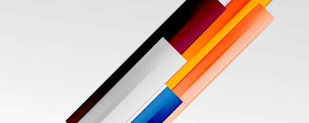 Multicolored lines background. Design template for business or technology presentations, internet posters or web brochure covers