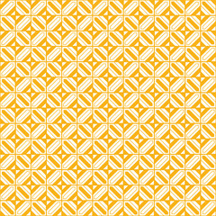 Abstract seamless pattern made with lines and shapes, orange background, design for wallpaper, background fills, card, banners