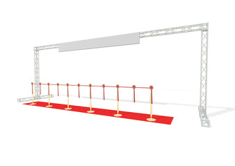 テープカットの装飾の3dレンダリング