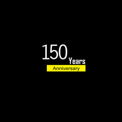 150 Year Anniversary Celebration Vector Template Design Illustration