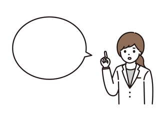 女性 薬剤師 医師 ポイント 吹き出し