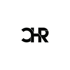 chr letter original monogram logo design