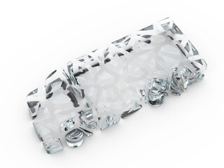 Broken glass truck symbol