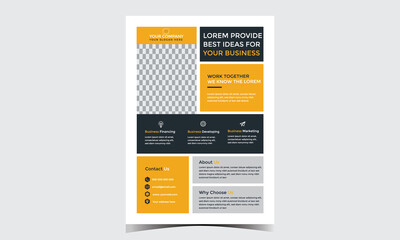corporate business flyer design template for your business	