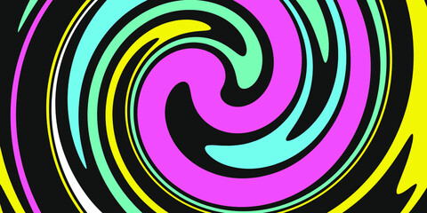 Abstract trippy colorful background with optical illusion