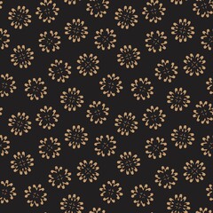 Brown Christmas Snowflakes seamless pattern design