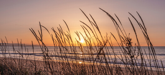 Sunrise at Whitburn Beach Sunderland England coast