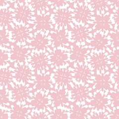 Pastel Christmas Snowflakes seamless pattern design