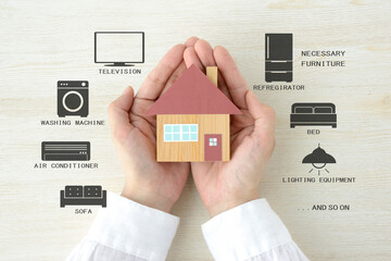 住宅に必要な家具・家電イメージ