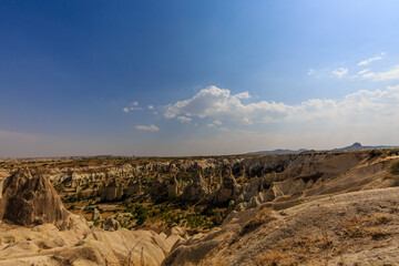 Rock formation in sunny day