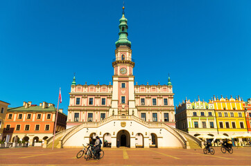 View of the Town Hall of Zamość