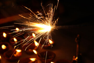 Indian Fire Crakers on Diwali for celebrations