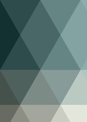 Fototapeta premium Abstract color Low-Polygones Generative Art background illustration