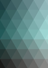 Abstract color Low-Polygones Generative Art background illustration