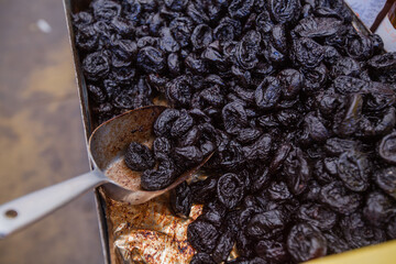 dried plums on farmers markets