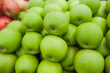 green apples Granny Smith ready for sale