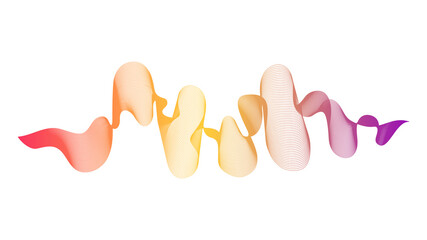 Abstract backdrop with colorful wave gradient lines