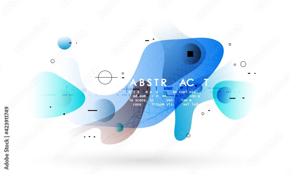Canvas Prints abstract geometric background, combination of different geometric shapes