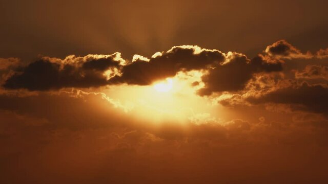 Epic Sunset At Paralia Kartela, Peloponnes, Greece