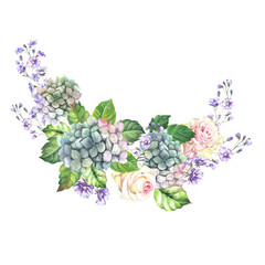 bouquet of flowers.watercolor