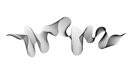 Abstract backdrop with wave gradient lines