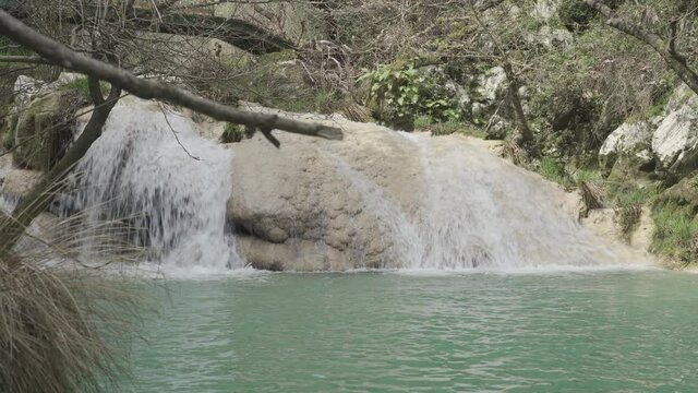 Polylimnio Waterfalls, Peloponnes, Greece