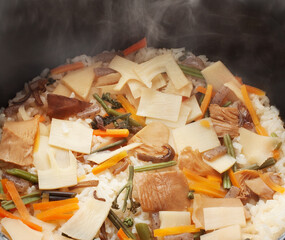 山菜炊き込みご飯