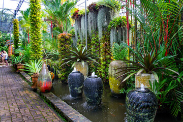 Ceramics decoration in the garden of Nong Nooch Tropical Botanical Garden , Pattaya, Thailand