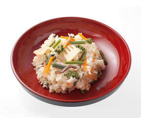 山菜炊き込みご飯