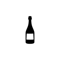 champagne icon. vector simple illustration