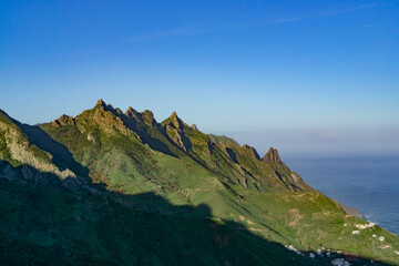 The beautiful Anaga Mountains near Tangana in Tenerife, Spain