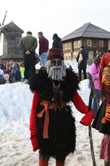 Moscow Maslenitsa Festival. Traditional national celebration in russian folk style. Slavic...