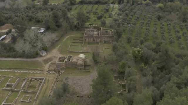 Aerial, Ancient Olympia, Peloponnes, Greece
