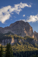 Fototapeta na wymiar View of the Dolomites from Colfosco, South Tyrol, Italy