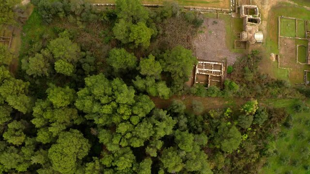 Aerial, Ancient Olympia, Peloponnes, Greece