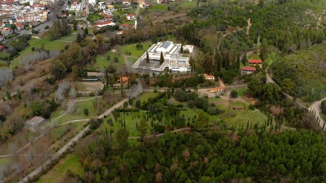 Aerial, Ancient Olympia, Peloponnes, Greece