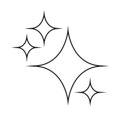 Star icon. Sparkle illustration sign. shining burst symbol. Twinkling logo.