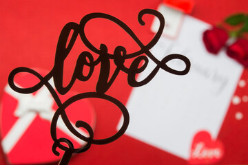 Naklejka premium Special background for romantic scene