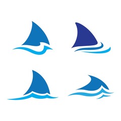 Shark fin logo design