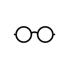 Glasses icon vector. Eyeglasses sign