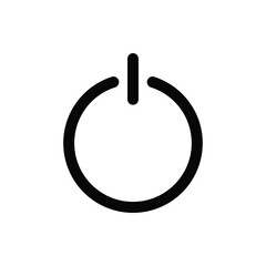On off icon vector. Power on or off sign