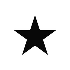 Star icon vector. Favorite star sign