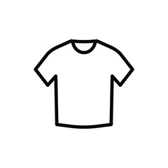 T-shirt icon vector. Shirt sign