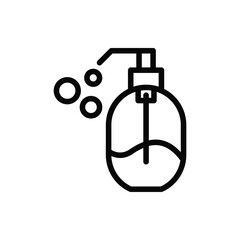 Liquid soap icon vector. Sanitizer sign