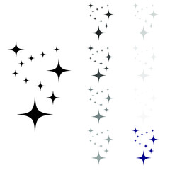 Star vector icon. Sparkle illustration sign. shining burst symbol. Twinkling logo.