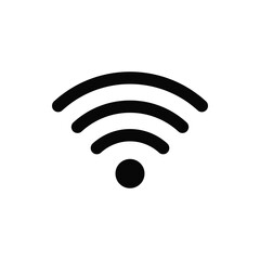 Wifi signal icon vector. Wireless sign, internet symbol.
